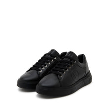 Load image into Gallery viewer, Sneaker VALENTINO Rey VLogo in nappa nera con suola bombata e tag in tessuto con logo