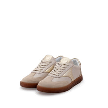Load image into Gallery viewer, Sneaker Valentino Margot Beige e Oro in pelle con inserti metallici dorati e suola chunky