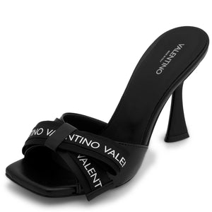 VALENTINO Sandalo Vernice Nere tacco alto laceless