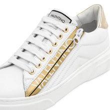 Carica l&#39;immagine nel visualizzatore di Gallery, VALENTINO Sneaker STUNNY Zip White/Gold