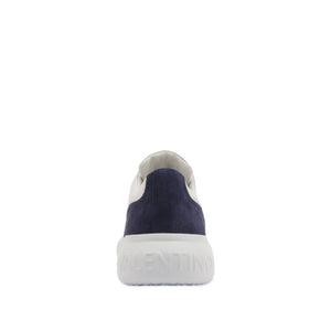 VALENTINO Sneaker BOUNCE pelle e camoscio White/Blu