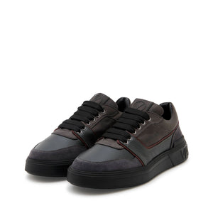 VALENTINO sneaker Rey Multicolor pelle e crosta Black/Grey