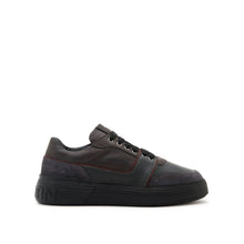 Carica l&#39;immagine nel visualizzatore di Gallery, VALENTINO sneaker Rey Multicolor pelle e crosta Black/Grey