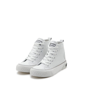 VALENTINO Aron White Leather Ankle Boot