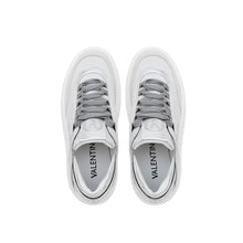 Carica l&#39;immagine nel visualizzatore di Gallery, VALENTINO Sneaker Venus pelle e crosta White/Silver