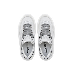 VALENTINO Sneaker Venus pelle e crosta White/Silver