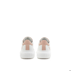 VALENTINO Sneaker Bounce S Logo Lettering White/ Nude