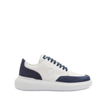 Carica l&#39;immagine nel visualizzatore di Gallery, VALENTINO Sneaker BOUNCE pelle e camoscio White/Blu