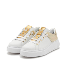 Carica l&#39;immagine nel visualizzatore di Gallery, VALENTINO Sneaker Baraga White/Gold Laminata