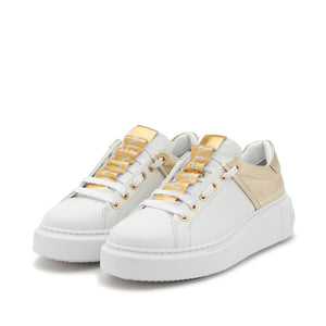 VALENTINO Sneaker Baraga White/Gold Laminated