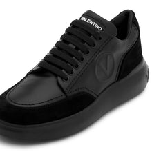 Carica l&#39;immagine nel visualizzatore di Gallery, VALENTINO Sneaker BOUNCE pelle e camoscio Total Black