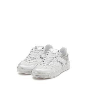 VALENTINO sneaker Apollo scratch style white/silver