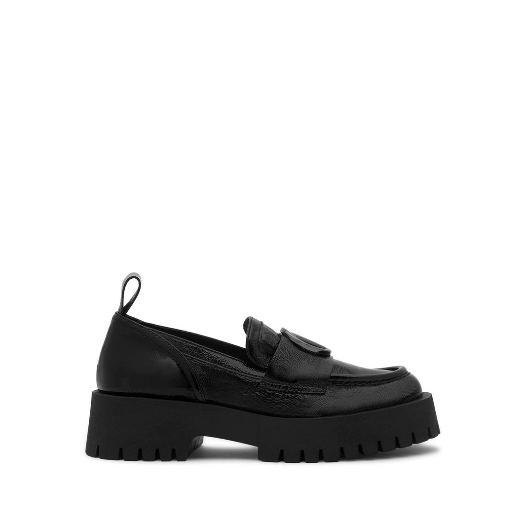 VALENTINO Thory Black Patent Loafers