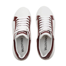 Carica l&#39;immagine nel visualizzatore di Gallery, VALENTINO Sneaker Bouns S pelle e nappa White/Bordeaux