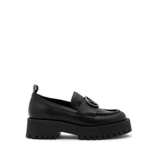 Load image into Gallery viewer, VALENTINO Thory Black Leather Loafers