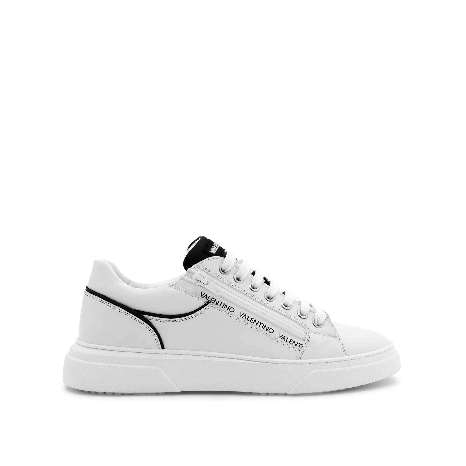 VALENTINO Sneaker STUNNY Zip White Black Valentino by Mario Valentino