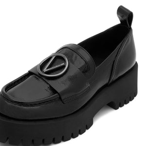 VALENTINO Thory Black Patent Loafers