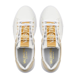 VALENTINO Sneaker Baraga White/Gold Laminata