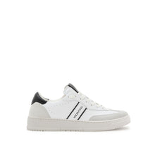 Carica l'immagine nel visualizzatore di Gallery, VALENTINO Sneaker Saturno White/Black - vista profilo con focus su logo lettering nero