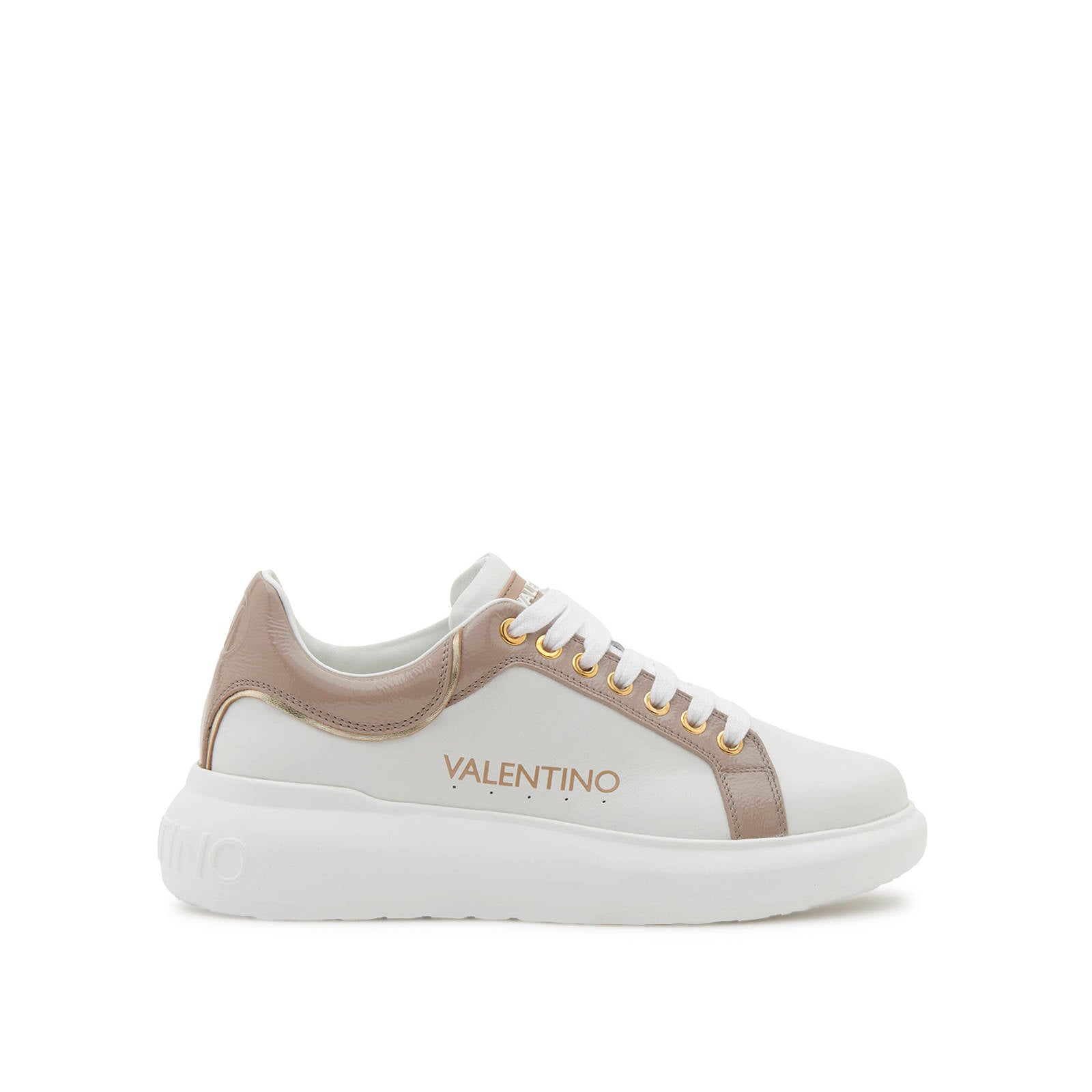 VALENTINO Sneaker Bouns S pelle e nappa White/Nude