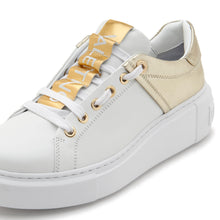 Carica l&#39;immagine nel visualizzatore di Gallery, VALENTINO Sneaker Baraga White/Gold Laminata