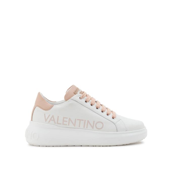 VALENTINO Sneaker Bounce S Logo Lettering White/ Nude