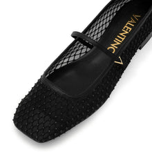 Load image into Gallery viewer, VALENTINO Ballerina Crystal Black - Valentino by Mario Valentino