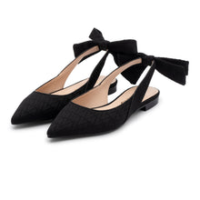 Load image into Gallery viewer, VALENTINO Ballerina Foulard fiocco Black - Valentino by Mario Valentino