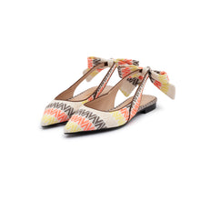 Load image into Gallery viewer, VALENTINO Ballerina Foulard fiocco White/Multi - Valentino by Mario Valentino