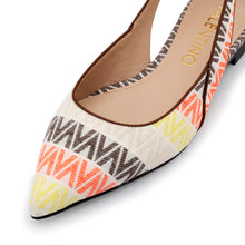 Load image into Gallery viewer, VALENTINO Ballerina Foulard fiocco White/Multi - Valentino by Mario Valentino