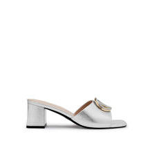 Load image into Gallery viewer, VALENTINO Sabot open-toe Silver - Valentino by Mario Valentino