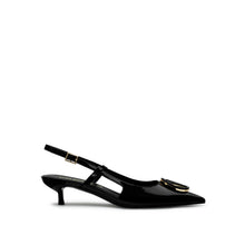 Load image into Gallery viewer, VALENTINO Slingback V-Logo Black - Valentino by Mario Valentino