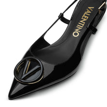 Load image into Gallery viewer, VALENTINO Slingback V-Logo Black - Valentino by Mario Valentino