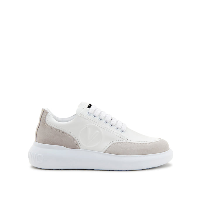 VALENTINO Sneaker BOUNCE pelle e camoscio White/Grey