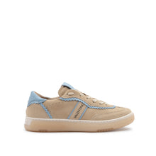 Load image into Gallery viewer, VALENTINO Sneaker Glossy Suede Contrast - Beige/Sky - Valentino by Mario Valentino
