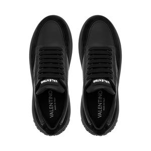 VALENTINO Sneaker BOUNCE pelle e camoscio Total Black