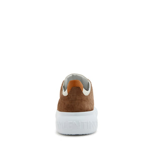 VALENTINO Sneaker BounceS pelle e camoscio White/Taupe