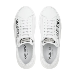 VALENTINO black STAN sneaker with lateral detail