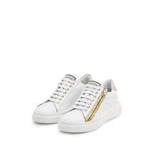 Carica l&#39;immagine nel visualizzatore di Gallery, VALENTINO Sneaker STUNNY Zip White/Gold