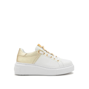 VALENTINO Sneaker Baraga White/Gold Laminata