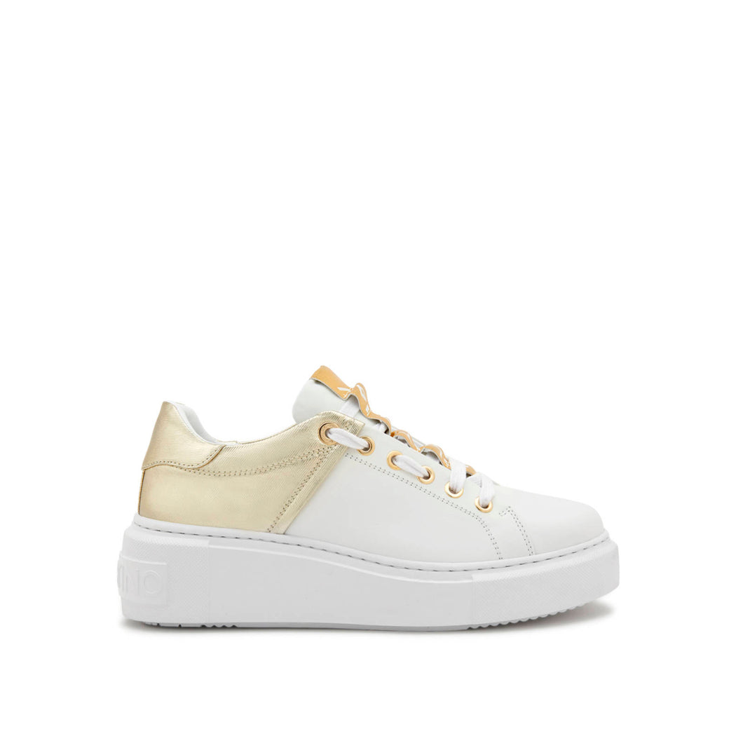 VALENTINO Sneaker Baraga White/Gold Laminated