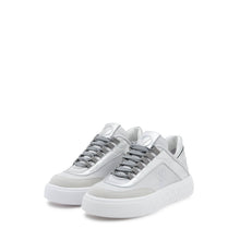 Carica l&#39;immagine nel visualizzatore di Gallery, VALENTINO Sneaker Venus pelle e crosta White/Silver