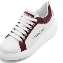 Carica l&#39;immagine nel visualizzatore di Gallery, VALENTINO Sneaker Bouns S pelle e nappa White/Bordeaux