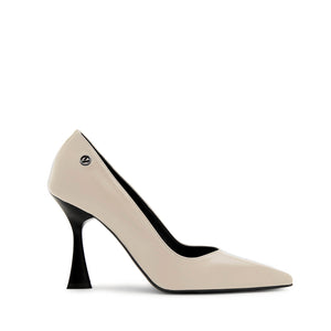 VALENTINO Ivory leather pumps high heel