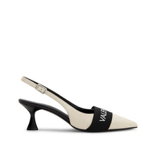 Load image into Gallery viewer, VALENTINO Slingback tacco basso Avorio