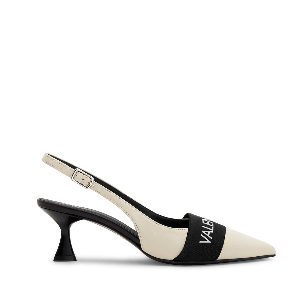 VALENTINO Slingback tacco basso Avorio