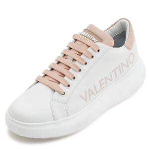 VALENTINO Sneaker Bounce S Logo Lettering White/ Nude