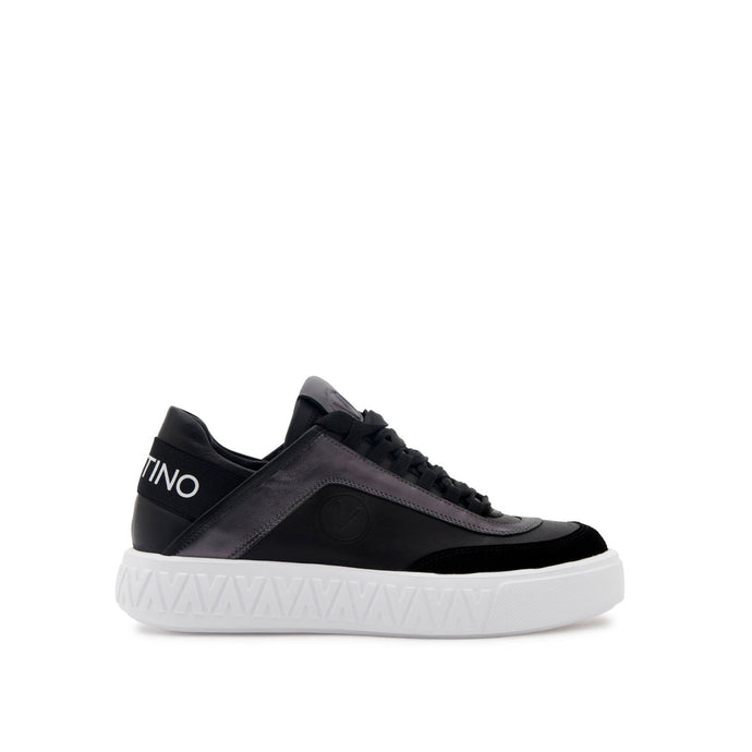 VALENTINO Sneaker Venus pelle e crosta Black