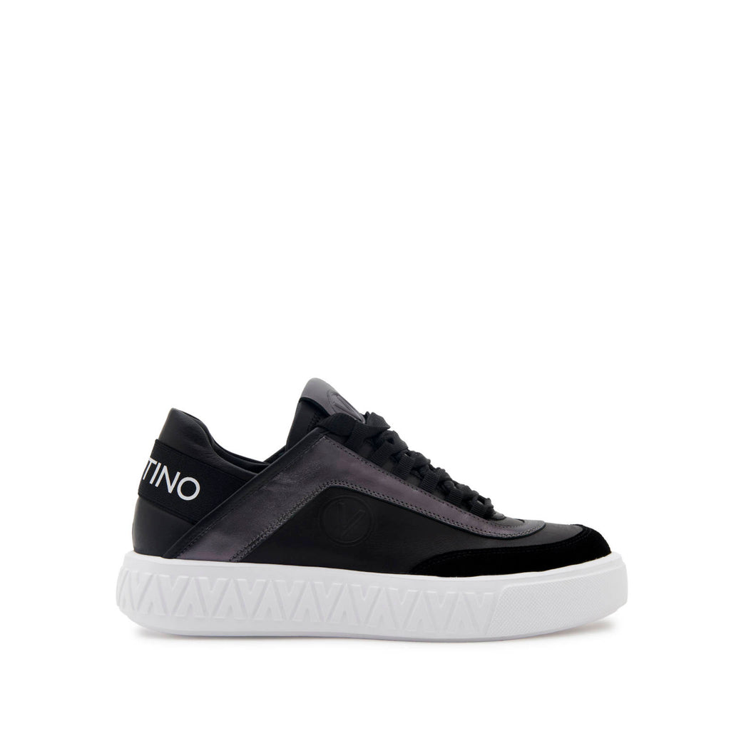 VALENTINO Sneaker Venus pelle e crosta Black