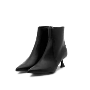 VALENTINO Black nappa kitten ankle boot